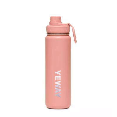 China Yeway 32oz Stainless Steel Water Bottle Viable Powder Coated Water Bottle Thermos Vacuum Flasks Insulated Sports Water Bottles With Lid for sale