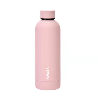 China Large Capacity 500ML Sustainable Custom Gold Double Wall Vacuum Insulated Stainless Steel Water Bottle Eco Friendly for sale