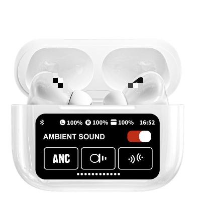 China ABS A9PRO ANC ENC true wireless ANC in ear earphone TWS headset headphone earbuds touch screen noise reduction for sale