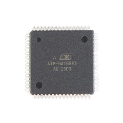 China Original Genuine ATMEGA169PA-AU Patch ATMEGA169PA-AU Chip 8 Bit AVR TQFP-64 Microcontroller for sale