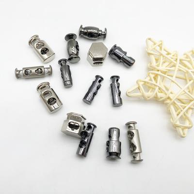 China Elastic spring nickel-free buckle hardware buckle hog muzzle stopper slide rope stopper for sale