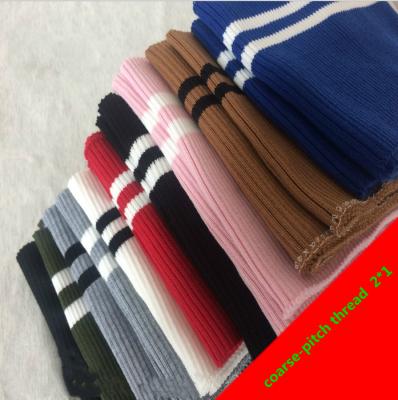 China High tenacity extra raw quality polyester sleeve cuff baseball yarn cuff edge ribbed yarn for sale