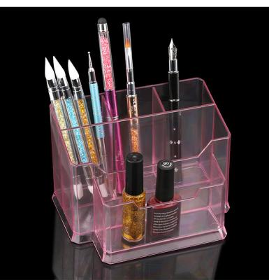 China Nail Art Tools Nail Art Tools Clear Acrylic Desktop Nail Pen / Holder Nail Files for sale