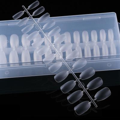 China Easy apply; Ultra Thin 240pcs/box 2021 New Designs Full Cover Coffin/Square/C Curved Nail Tips Non-marking Ultrathin Matte Nail Tips for sale