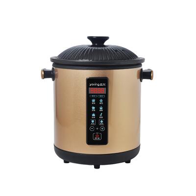 China Commercial Wholesale Electric Stainless Steel Jug Panel Timer Digital 8 Liter Slow Cooker for sale