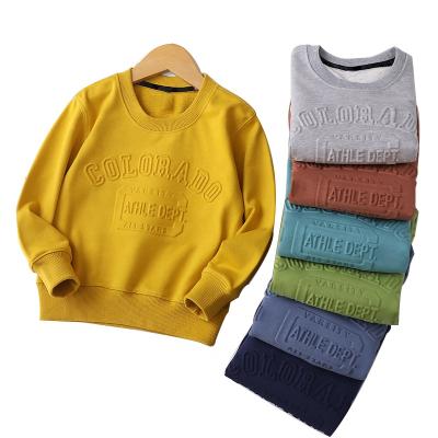 China Anti-Wrinkle Wholesale 100% Cotton Crewneck Plain Pullover Hoodie Custom Women's 3d Embossed Crewneck Sweatshirts for sale