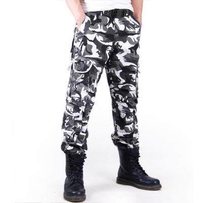 China Popular outdoor camouflage anti-pilling pants men's field military pants big pants washed high-grade 100% pure cotton overall for sale