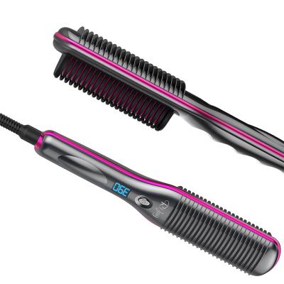 China Adjustable Heat Ceramic Titanium Coating Mini Settings Electric Cordless Rechargeable Hair Straightener for sale