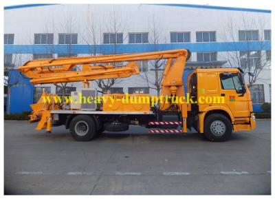 China 24m Truck Mounted Concrete Pump Truck With SINOTRUK HOWO Chassis 100m3/h Output for sale