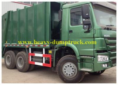 Chine l'enlèvement des ordures du howo 6x4 troque 14 tonnes, grand camion à ordures 20 CBM à vendre