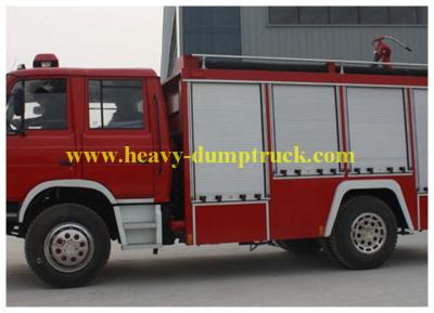 China Biggest Fire Truck  4x2 drive Water Tank 6 CBM With Foam Tan Fire for sale