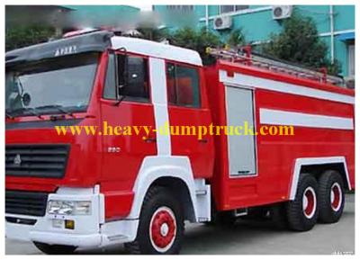 China Howo water foam fire truck 6X4 20m , Platform fire truck with warranty for sale