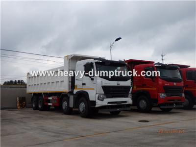 China HOWO A7 8X4 12 Wheeler Heavy Duty Dump Truck With 30m³ Cubage Capacity For Mining for sale