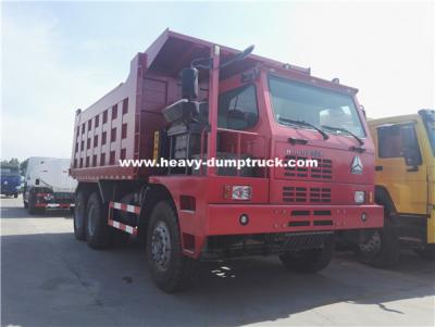 China 70 Tons Howo Mining Dump Truck ZZ5707S3840AJ 32m3 Body Half Cabin for Nickel Minerals for sale