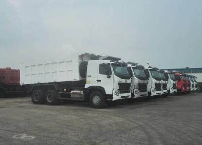 China SINOTRUK HOWO A7 6X4 Dump Truck Heavy Duty Truck , Tandem Axle Dump Truck Max Speed 75 Km for sale