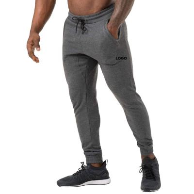 China Custom Men's Anti-Pilling French Terry Elastic Zip Pocket Plain Gym Workout Plus Size Training Sweatpants Slim Fit Joggers Track Pants for sale