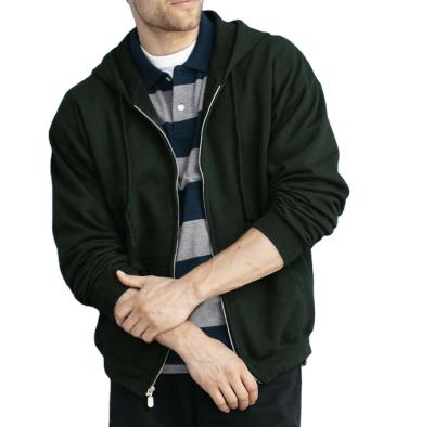 China Custom High Quality QUICK DRY Cotton Plain Full Zip Up Hoodies and Sweatshirts Men Plus Size for sale