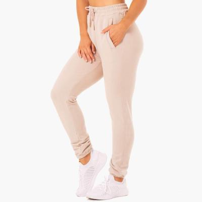 China Wholesale Breathable Unisex Heavyweight 100% Cotton Trouser Pants Custom Empty Women Stacks Sweatpants For Ladies for sale