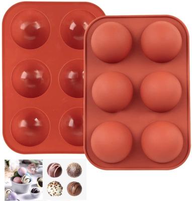 China Semi Medium Sphere Silicone Mold Silicone Baking Mold for Making Cake Jelly Dome Hot Chocolate Bomb Mousse for sale