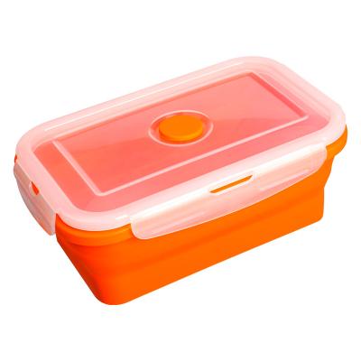 China Good Quality Silicone Lunch Box Portable Home Viable Outdoor Food Storage Portable Food Container for sale