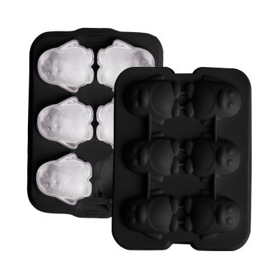 China Sustainable Glamorous Price Decorative Custom Penguin Shape Diy Maker Ice Cube Trays Silicone for sale