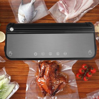 China Hotel 2021 Hot Sealer Machine Automatic Vacuum Food Sealer for Food Savers with External Cutter and Vacuum Bag Roll for sale