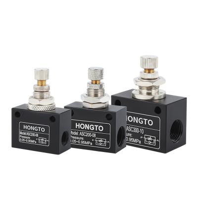 China HONGTO ASC Hotels Control Valve Speed ​​Regulating Valve Gas Power Control Pneumatic One Way Flow Control Valve Series for sale