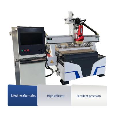 China 1325 ACRYLIC ALUMINUM WOOD ACRYLIC ALUMINUM CNC Router Woodworking Machine ATC 4*8ft CNC Wood Router For MDF Cutting Wood Making furniture door for sale