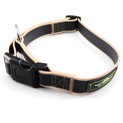 China Hot Selling DETACHED Pet Product PU Printed Color Dog Collar Black Metal Version Adjustable Buckles Pet Collars for sale