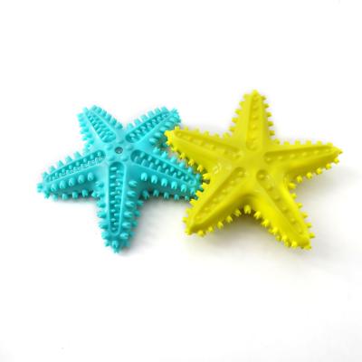 China Viable Five-pointed Star Shape Toys Custom Pet Toys Rubber Dog Chew Toys for sale