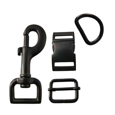 China Hot Selling DETACHED Buckles Metal Dog Collar Hooks D Ring Adjustable Slide Swlvel Dog for sale