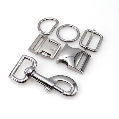 China Custom Hardware D Ring Spring Dog Hook Quick Release Buckle & Adjust Buckle Set for sale