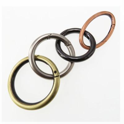 China Hardware Accessory for Handbag Key Ring Openable Circle for Rising Hang Crafts Or Decorations Carabiner Leather Bag Belt Strap for sale