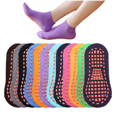 China Hot Selling Breathable Breathable Absorbent Sweat Athletic Ladies Non Slip Trampoline Socks For Kids for sale