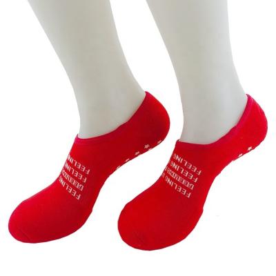 China Wholesale Breathable Red Color Ankle Women Breathable Non Slip Pilates Yoga Socks for sale