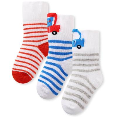 China Cotton Stripe Cartoon Car Kids QUICK DRY Crew Boys Bangs Kids QUICK DRY for sale