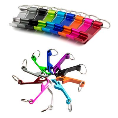 China Viable Colorful 4 In 1 Key Fancy Metal Beer Bottle Opener Portable Chain Beer Bar Opener for sale