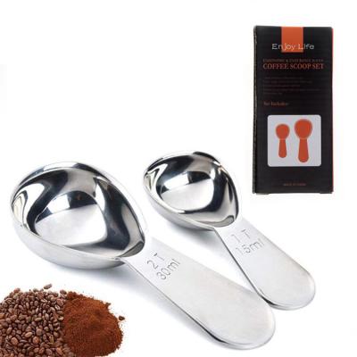 China Sustainable Coffee Scoop Durable 18/8 Stainless Steel Dosers for sale