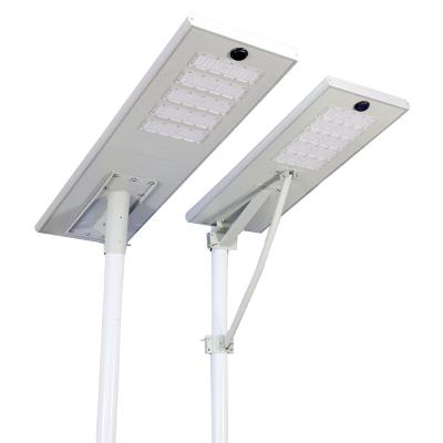 China Street High quality aluminum housing integrated Solar Street Light with solar Panel and Lithium Battery for sale