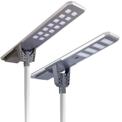 China Street 60w 80w 100w 120w 150w Hot sale new model all in one solar street light with eye chip design for sale