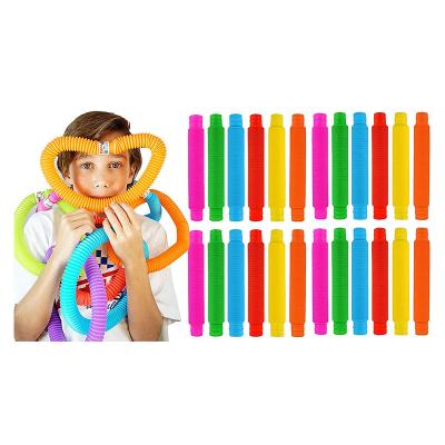 China Plastic PP Stretch Fun Toys Relaxing Sensory Toddlers Wiggle Tubes Kindergarten Diy Learning Skills Play Tube Classroom for sale