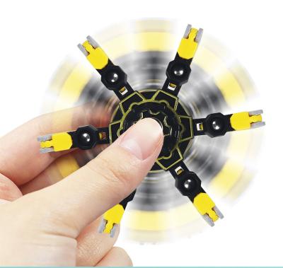 China Novelty Toys Deformable Chain Links DIY Fingertip Robot Fingertip Gyro Rotating Transformable Kids and Adults Wiggle Sensory Finger Spinners for sale