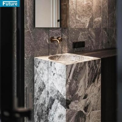 China Modern Natural Marble Bathroom Sink Marble Sink for sale