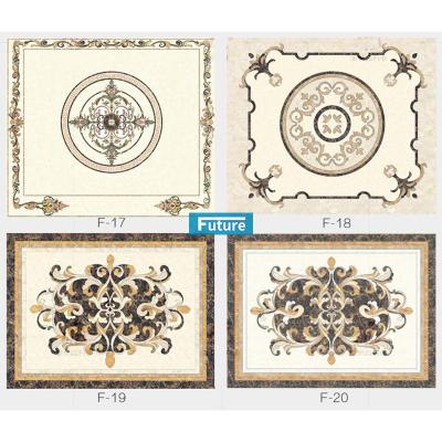 China Morden Classic Water Jet Marble Medallion Polished Pattern Design For Wall Decoration for sale