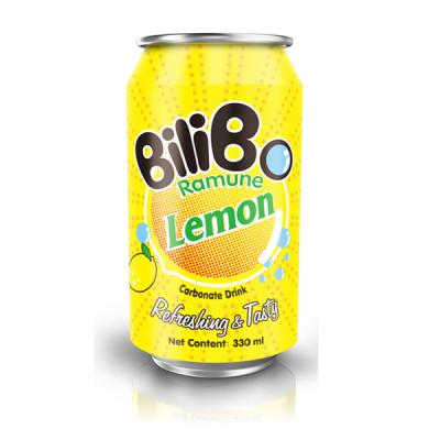 China Natural Popular BiliBo Carbonated Drinks Lemon Flavor 330mL for sale