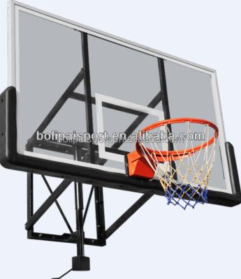 China Adjustable Wall Mounted Basketball Backboard Tempered Glass Wall Mounted Basketball Backboard for sale