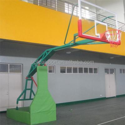 China Height Adjustable Indoor Portable Basketball Gym Basketball Post And Hoop System for sale