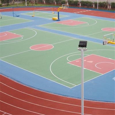 China Waterproof Polypropylene (PP) Construction Outdoor Rubber Basketball Court Floor Coating for sale