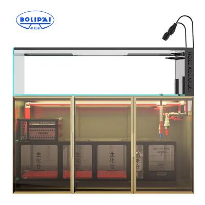 China Custom Aluminum Frame Panel Glass Cabinet Viable With Glass Fish Tank For Set for sale