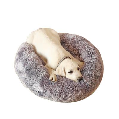 China Washable Multi-colors Comfortable Soft Dog Bed Fluffy Travel Pet Bed Warm Dog Bed for sale